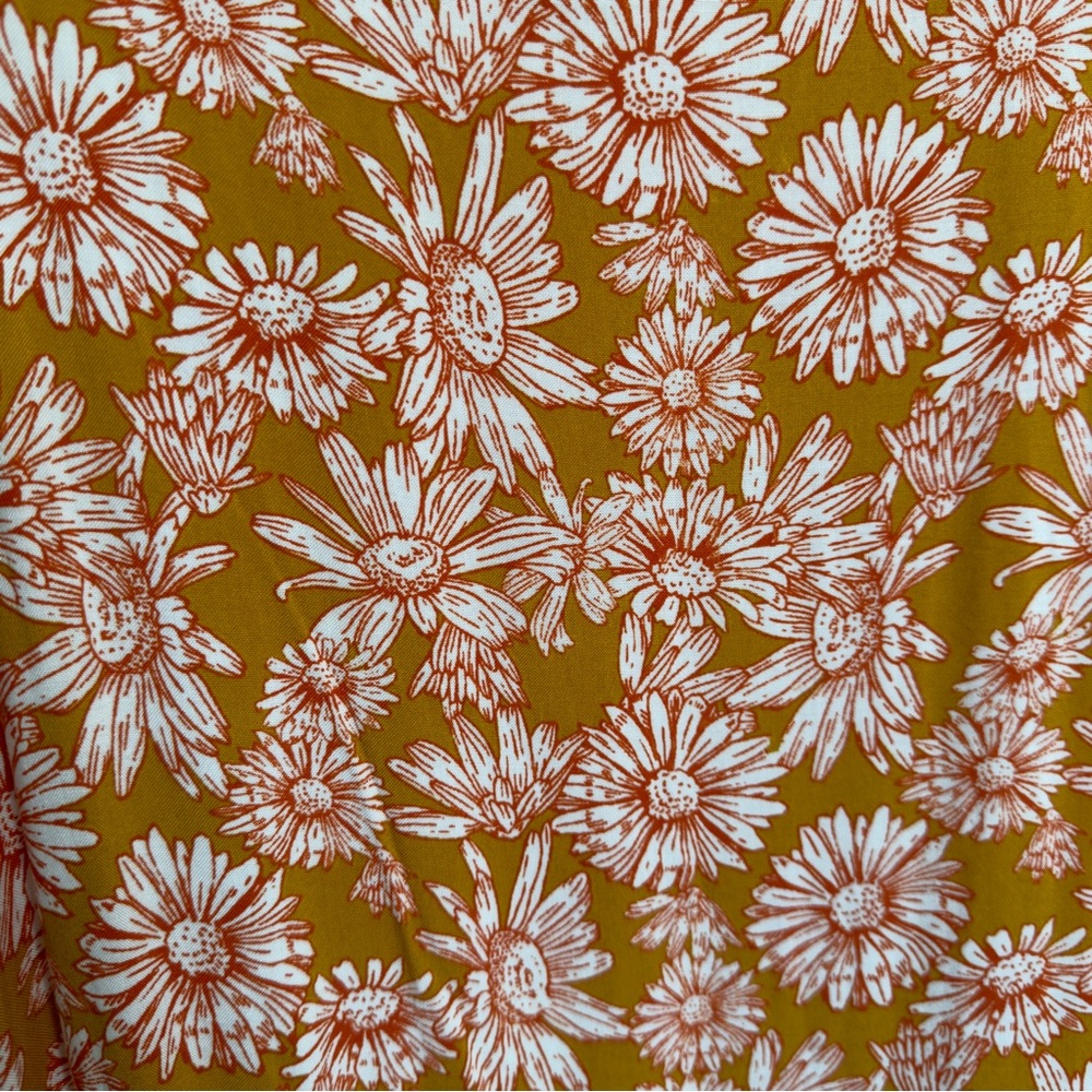 Wild Fable Mustard Floral Daisy Dress - Picture 8 of 8